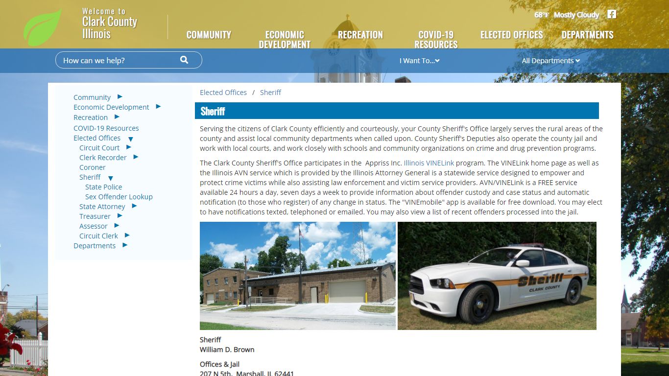 The Official Website of Clark County, IL - Sheriff